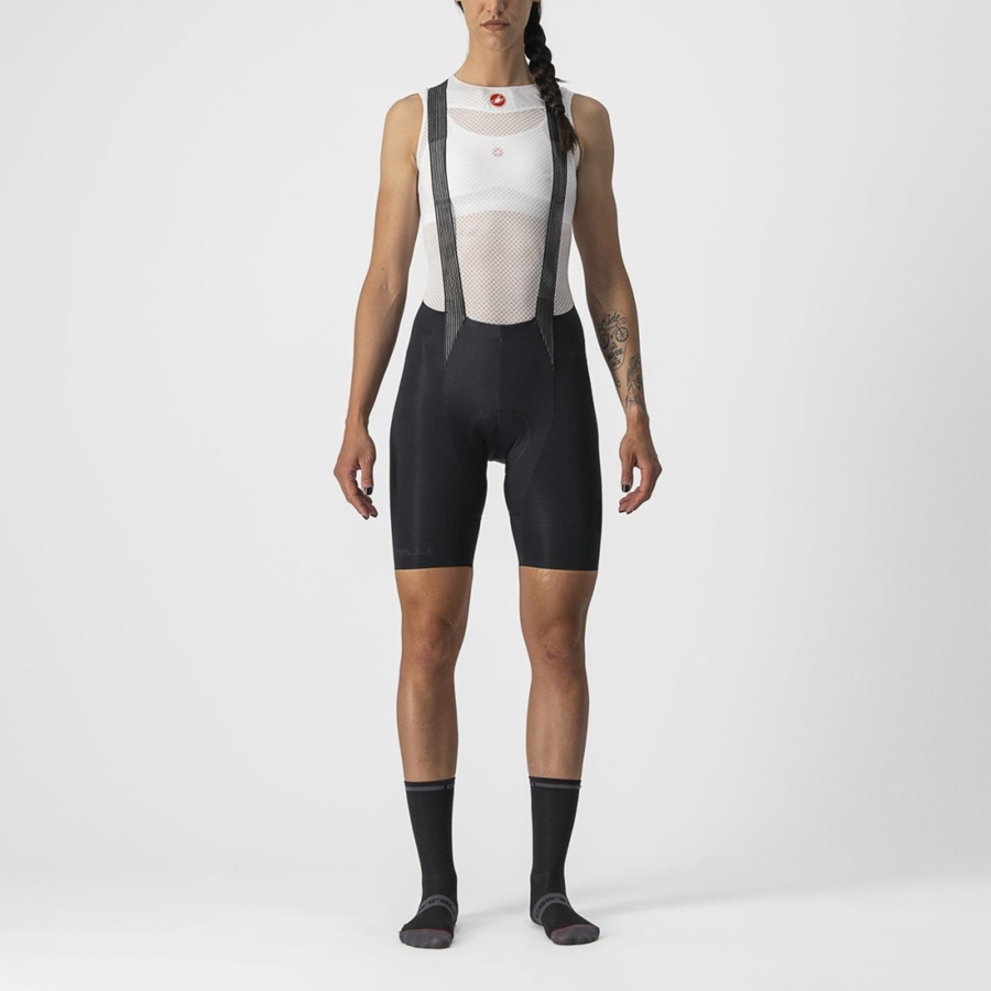 Castelli FREE AERO RC W Women Bib Shorts Black | 4198-GNBFP