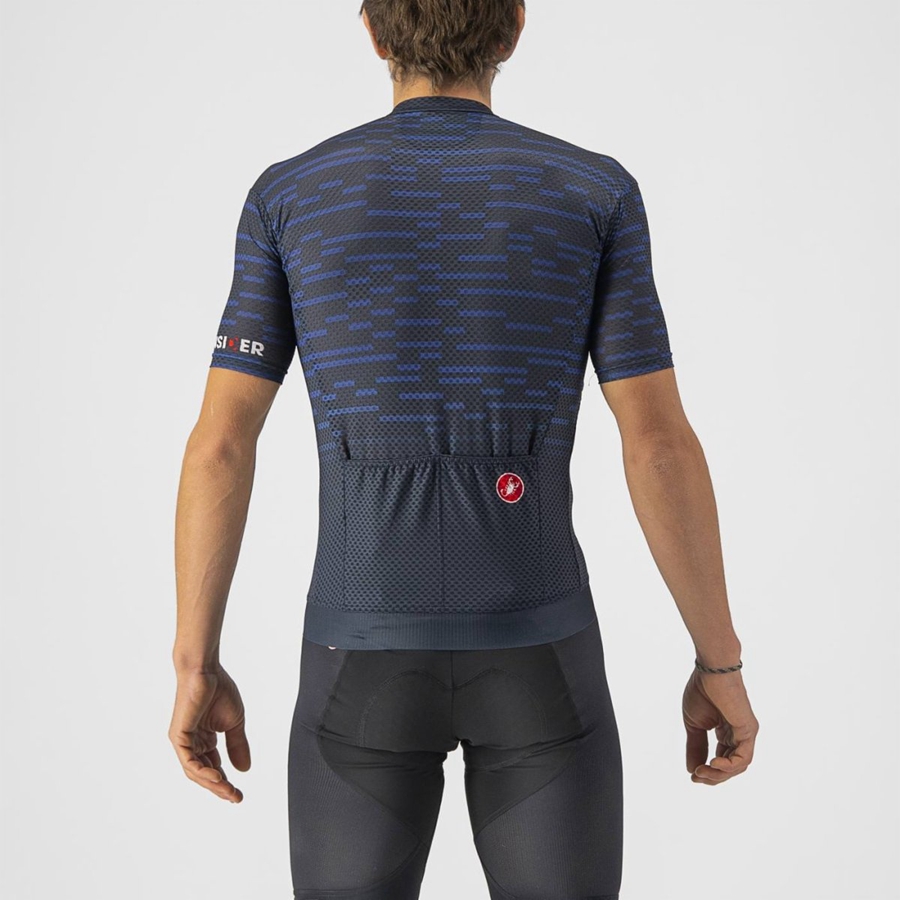 Castelli INSIDER Men Jersey Blue | 0925-LZVQO