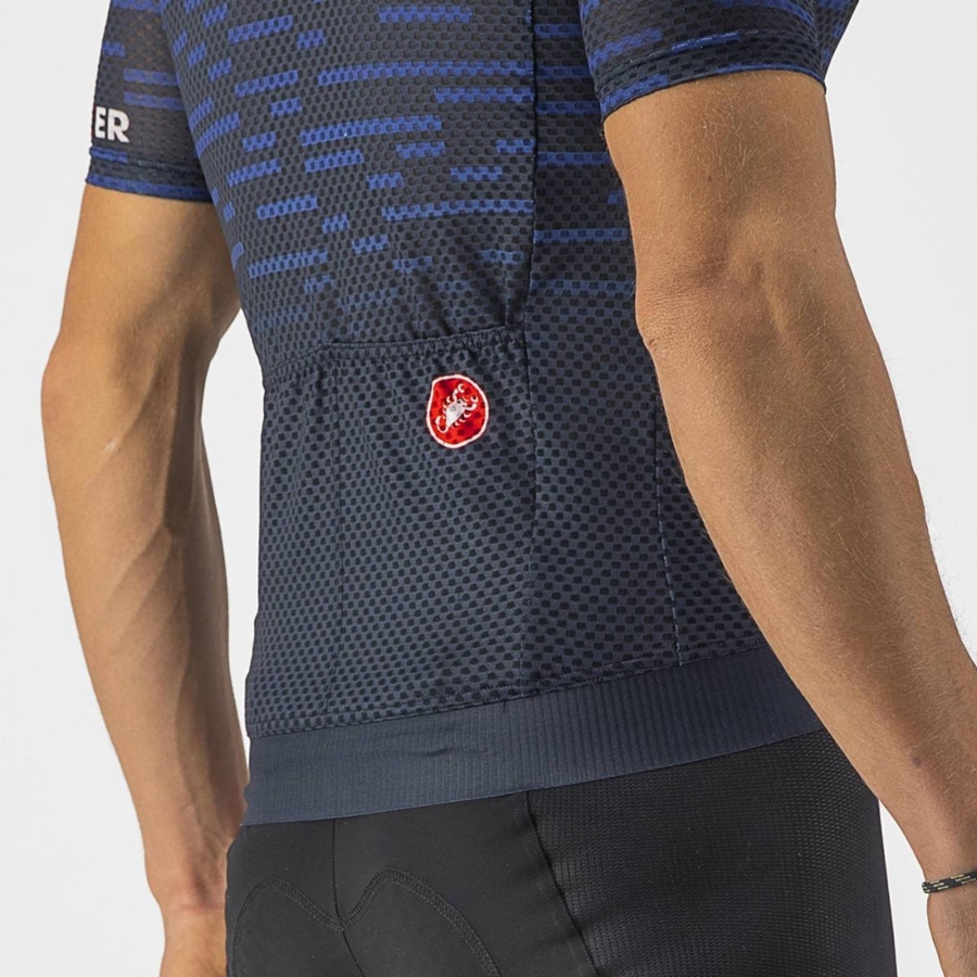 Castelli INSIDER Men Jersey Blue | 0925-LZVQO