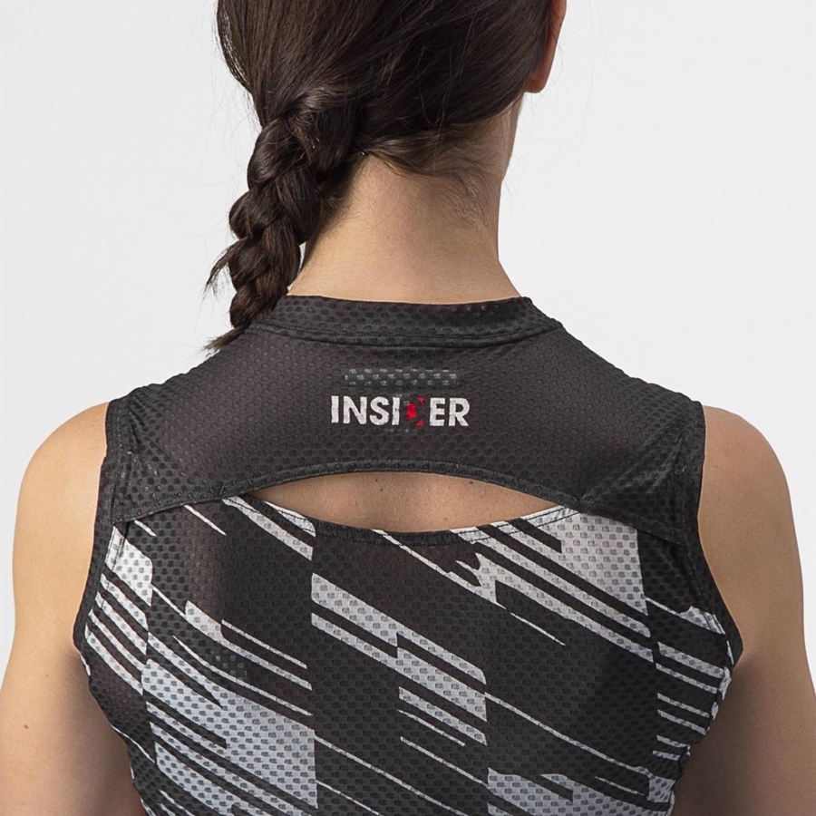 Castelli INSIDER W SLEEVELESS Women Jersey Black | 8140-KLHOE