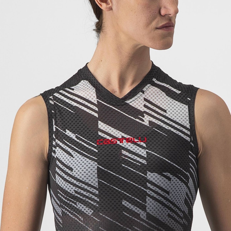 Castelli INSIDER W SLEEVELESS Women Jersey Black | 8140-KLHOE