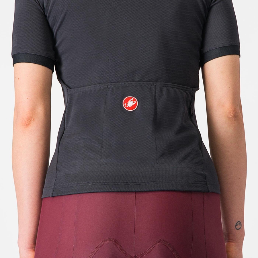 Castelli LIBERA Women Jersey Black | 5376-KXRCV