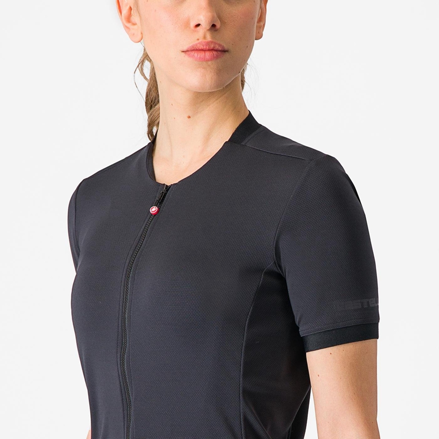 Castelli LIBERA Women Jersey Black | 5376-KXRCV