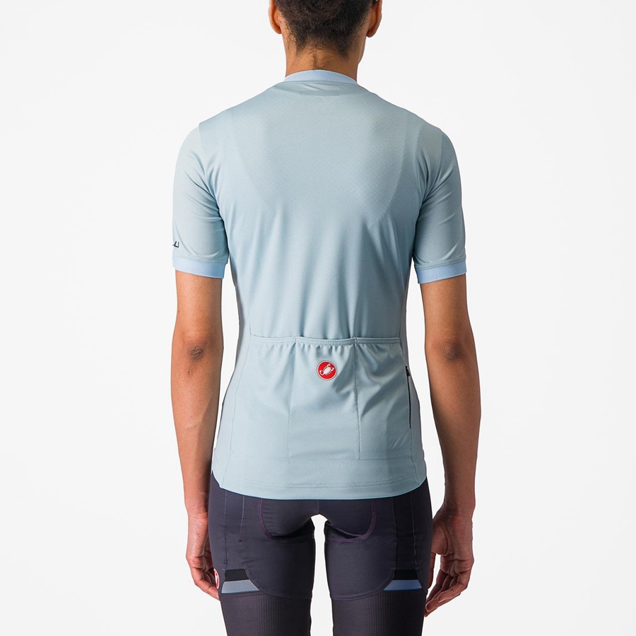 Castelli LIBERA Women Jersey Blue | 3497-MLNKT