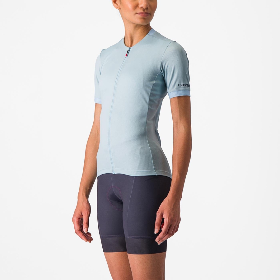 Castelli LIBERA Women Jersey Blue | 3497-MLNKT