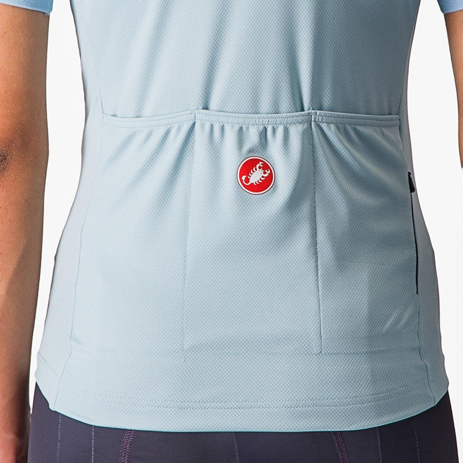 Castelli LIBERA Women Jersey Blue | 3497-MLNKT