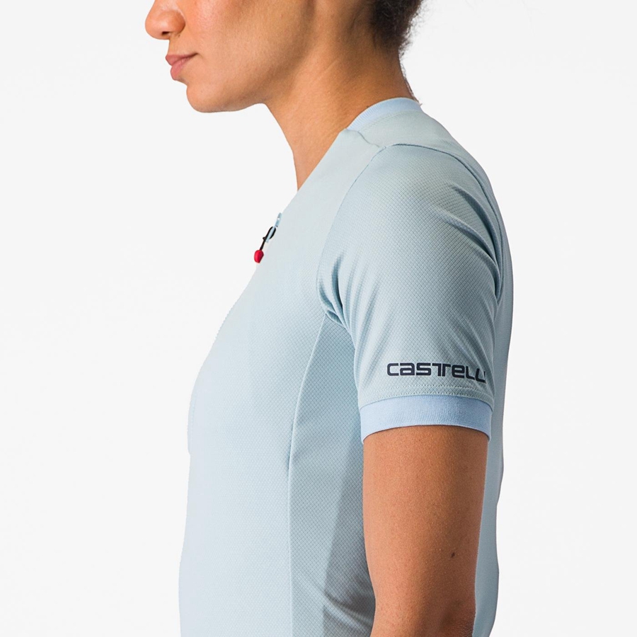 Castelli LIBERA Women Jersey Blue | 3497-MLNKT