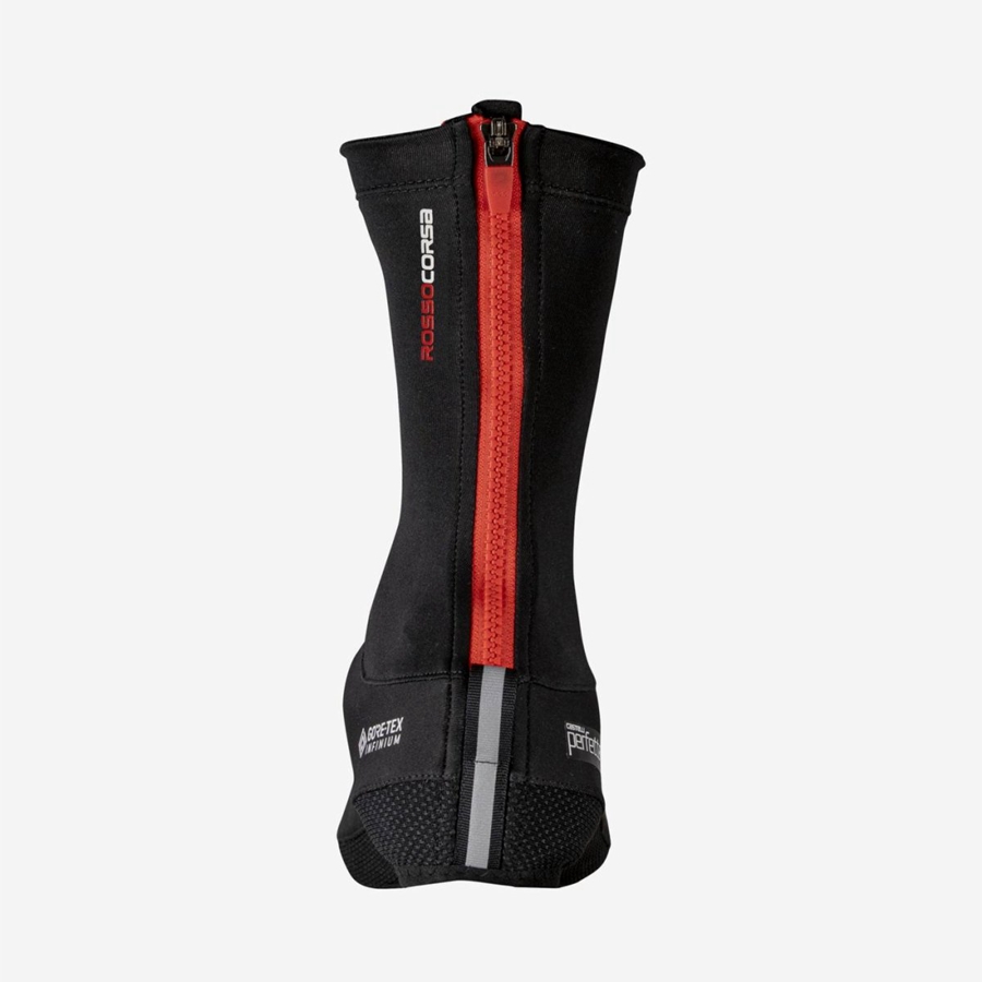 Castelli PERFETTO Men Shoecovers Black | 6340-WUQPR