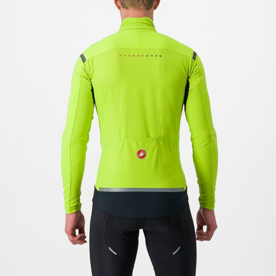 Castelli PERFETTO RoS 2 Men Jackets Light Green / Dark Grey | 4697-PJBWA