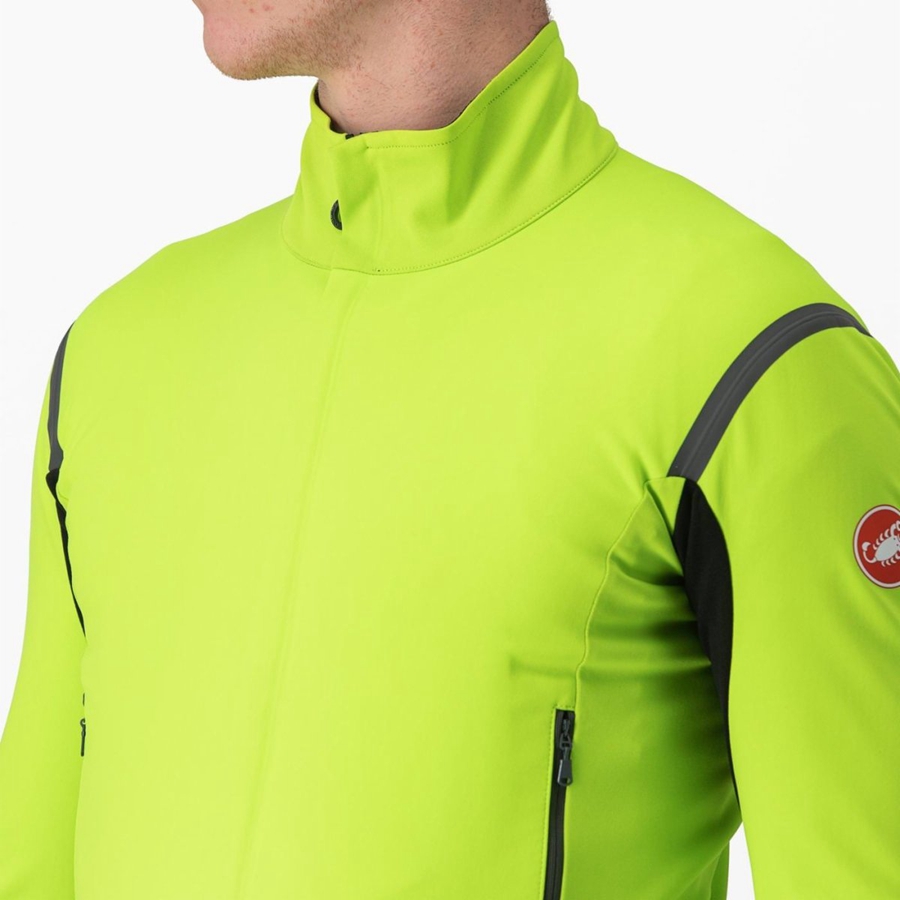 Castelli PERFETTO RoS 2 Men Jackets Light Green / Dark Grey | 4697-PJBWA