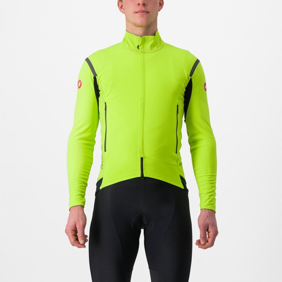 Castelli PERFETTO RoS 2 Men Jackets Light Green / Dark Grey | 4697-PJBWA