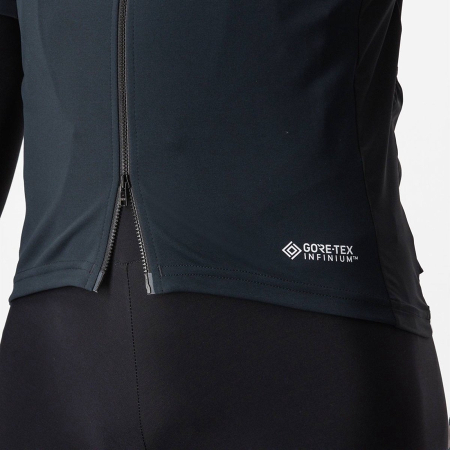 Castelli PERFETTO RoS 2 WIND Men Jackets Black | 6359-MRPAE