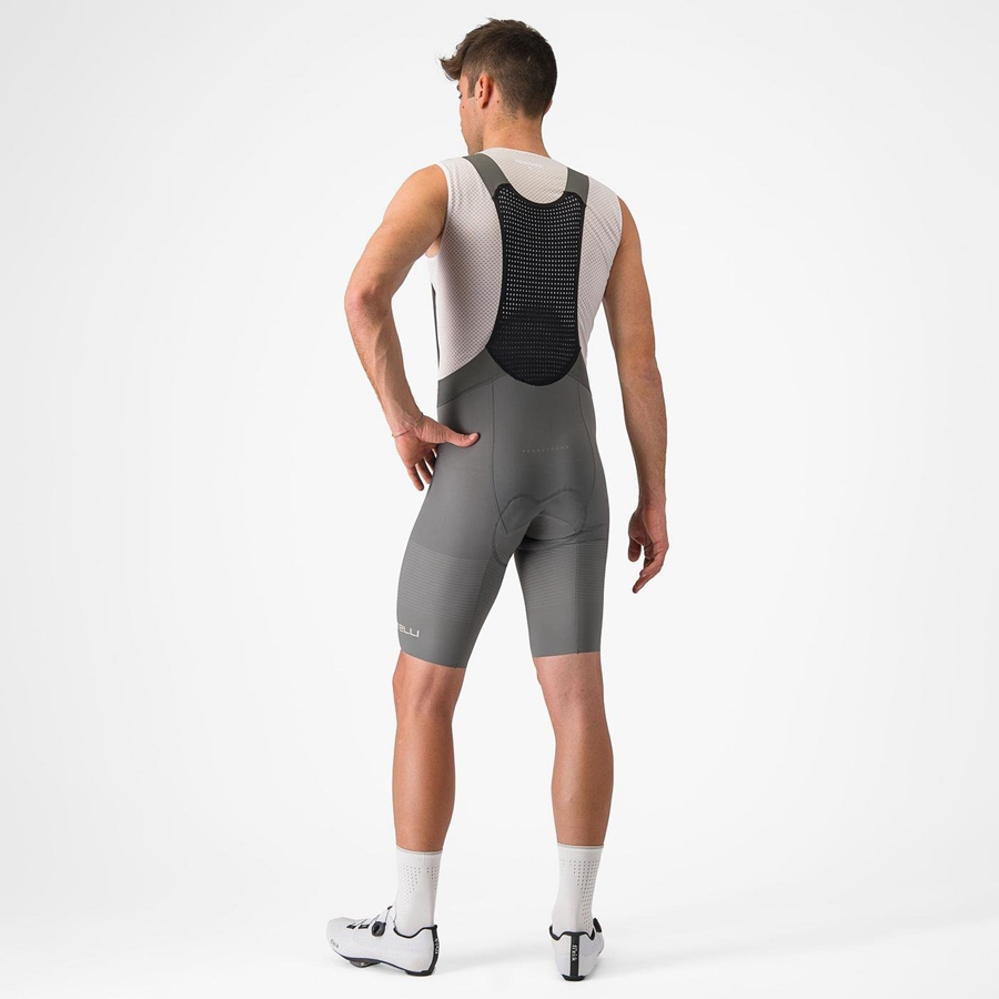 Castelli PREMIO Men Bib Shorts Grey | 3814-DKMCR