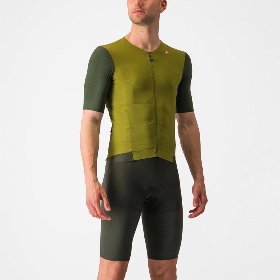 Castelli PREMIO Men Jersey Green / Deep Green | 3018-AXGUR