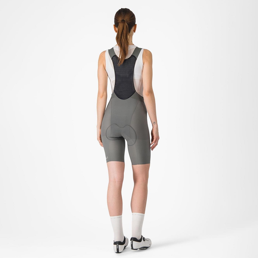 Castelli PREMIO W Women Bib Shorts Grey | 7109-KRBYL