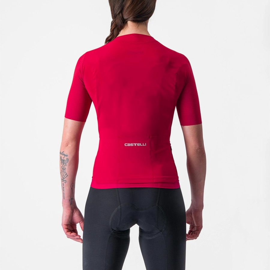 Castelli PREMIO W Women Jersey Red | 9638-WIEQU