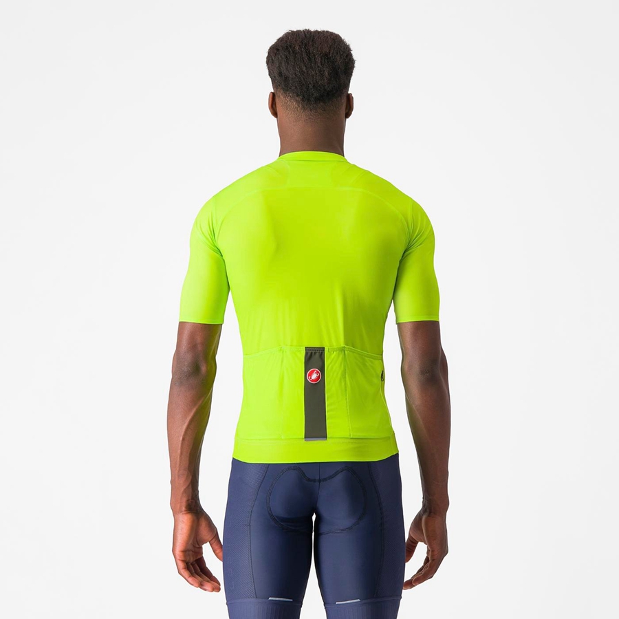 Castelli PROLOGO LITE Men Jersey Light Green / Deep Green | 0364-RGNVQ