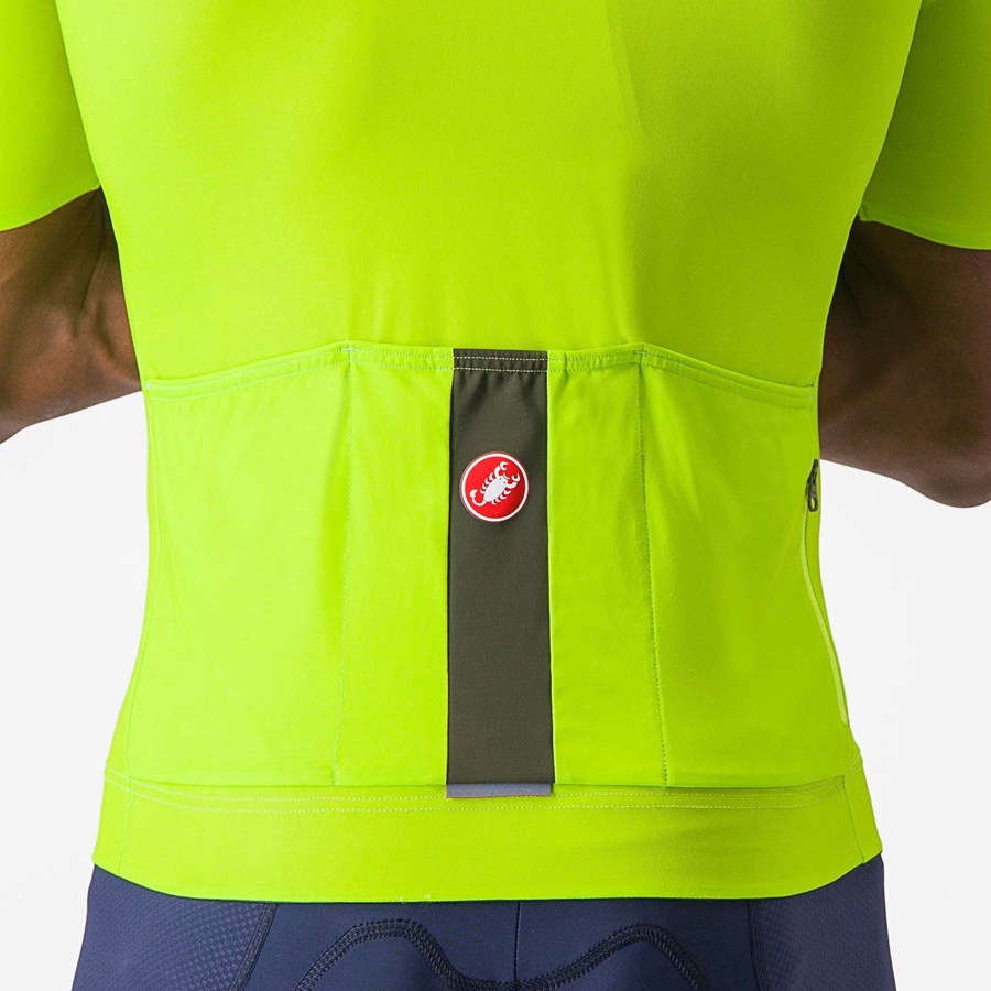 Castelli PROLOGO LITE Men Jersey Light Green / Deep Green | 0364-RGNVQ