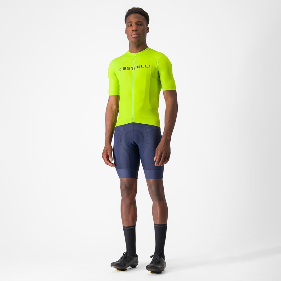 Castelli PROLOGO LITE Men Jersey Light Green / Deep Green | 0364-RGNVQ