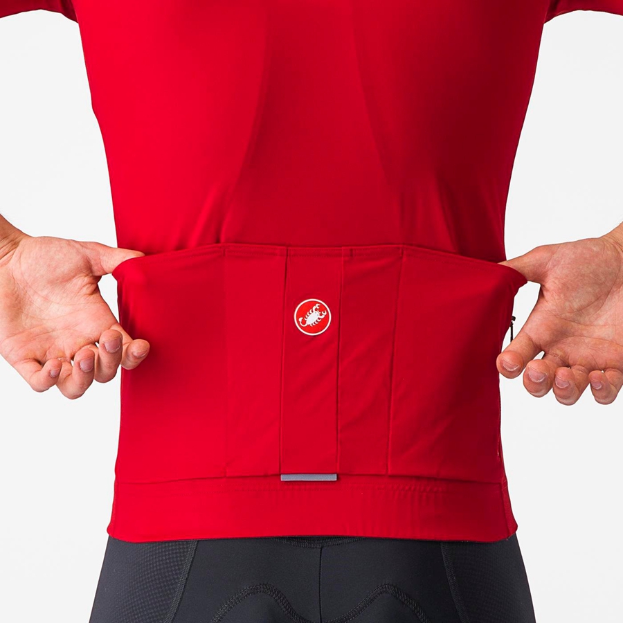 Castelli PROLOGO LITE Men Jersey Red | 3510-WSCQM