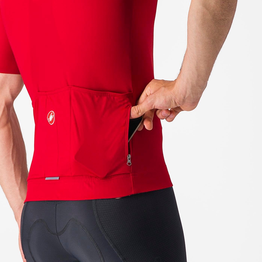 Castelli PROLOGO LITE Men Jersey Red | 3510-WSCQM