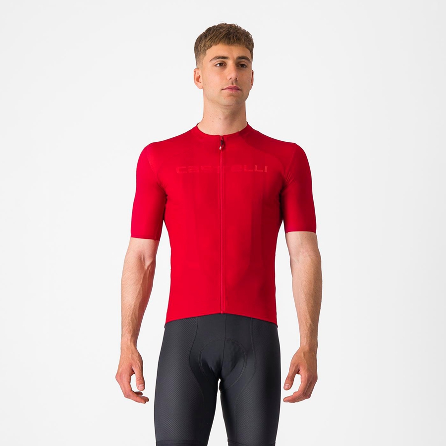 Castelli PROLOGO LITE Men Jersey Red | 3510-WSCQM