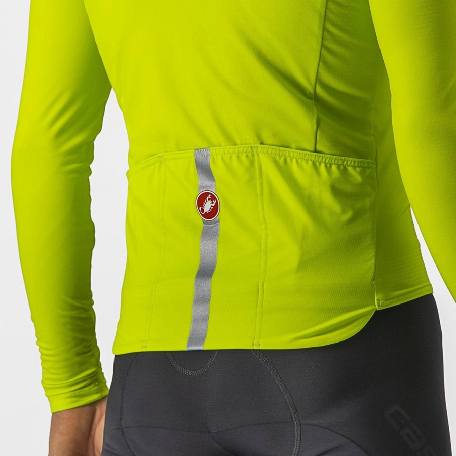 Castelli PRO THERMAL MID LS Men Jersey Light Green | 0452-CNGIB