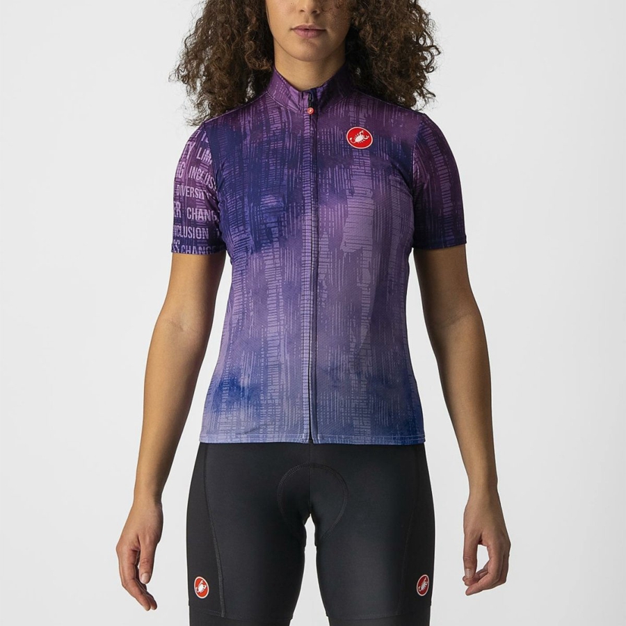 Castelli RIDE WITH REGGIE Women Jersey Multicolor | 9152-IYCBR