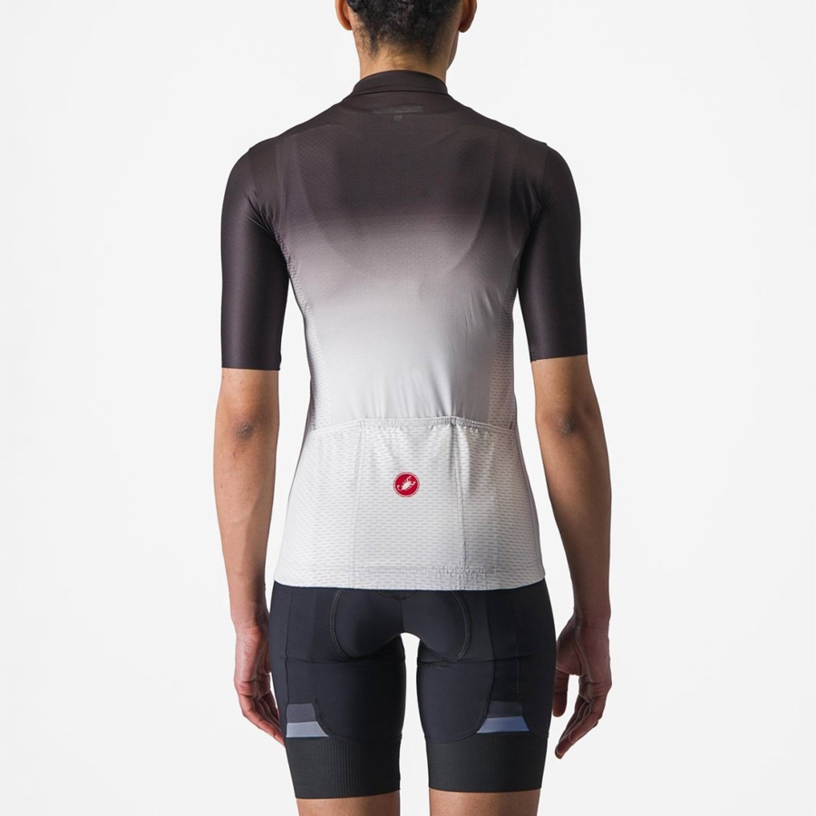 Castelli SALITA Women Jersey Black / Silver Grey / White | 7812-VUFIP