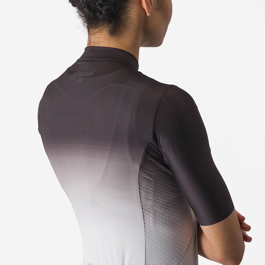 Castelli SALITA Women Jersey Black / Silver Grey / White | 7812-VUFIP