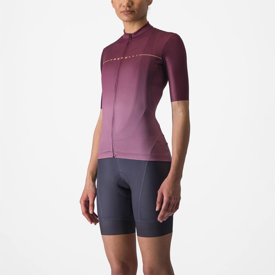 Castelli SALITA Women Jersey Deep Burgundy / Deep Purple | 7951-GRBUE