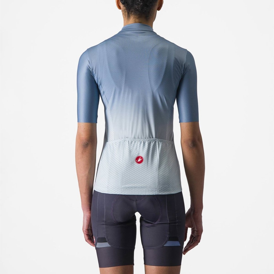 Castelli SALITA Women Jersey Grey Blue / Blue | 7501-JOGTY