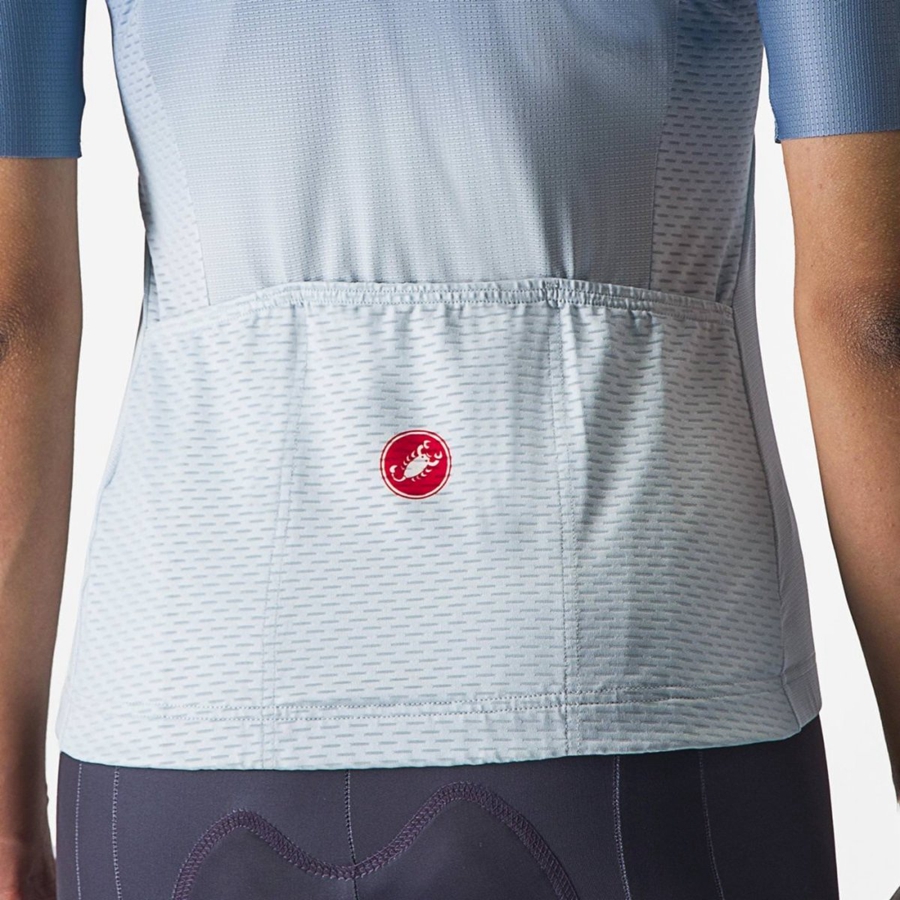 Castelli SALITA Women Jersey Grey Blue / Blue | 7501-JOGTY