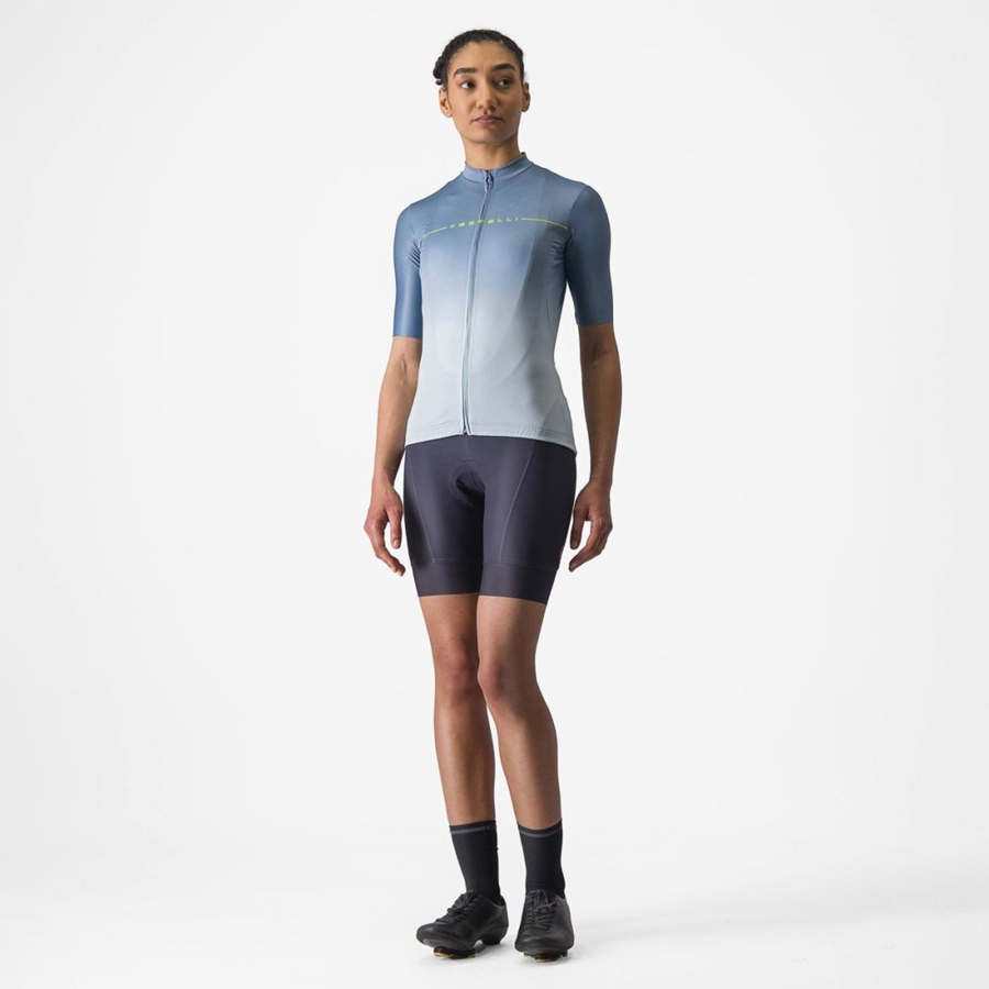 Castelli SALITA Women Jersey Grey Blue / Blue | 7501-JOGTY