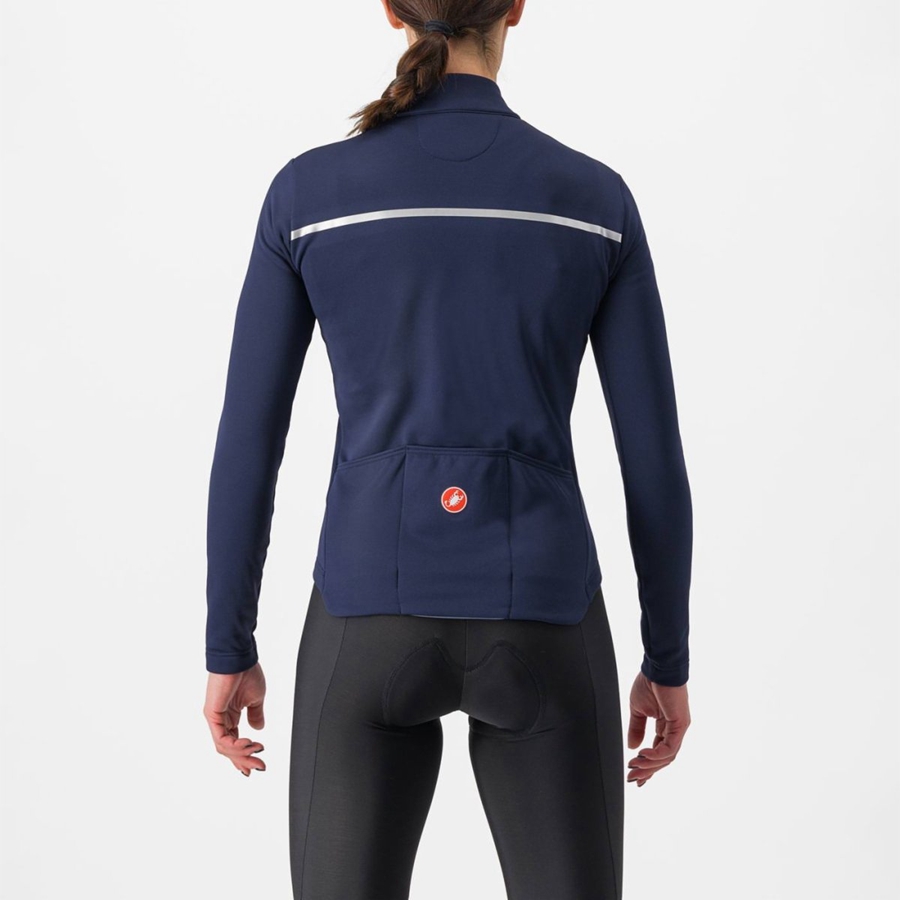 Castelli SINERGIA 2 FZ Women Jersey Blue / Silver | 3725-JXCLK