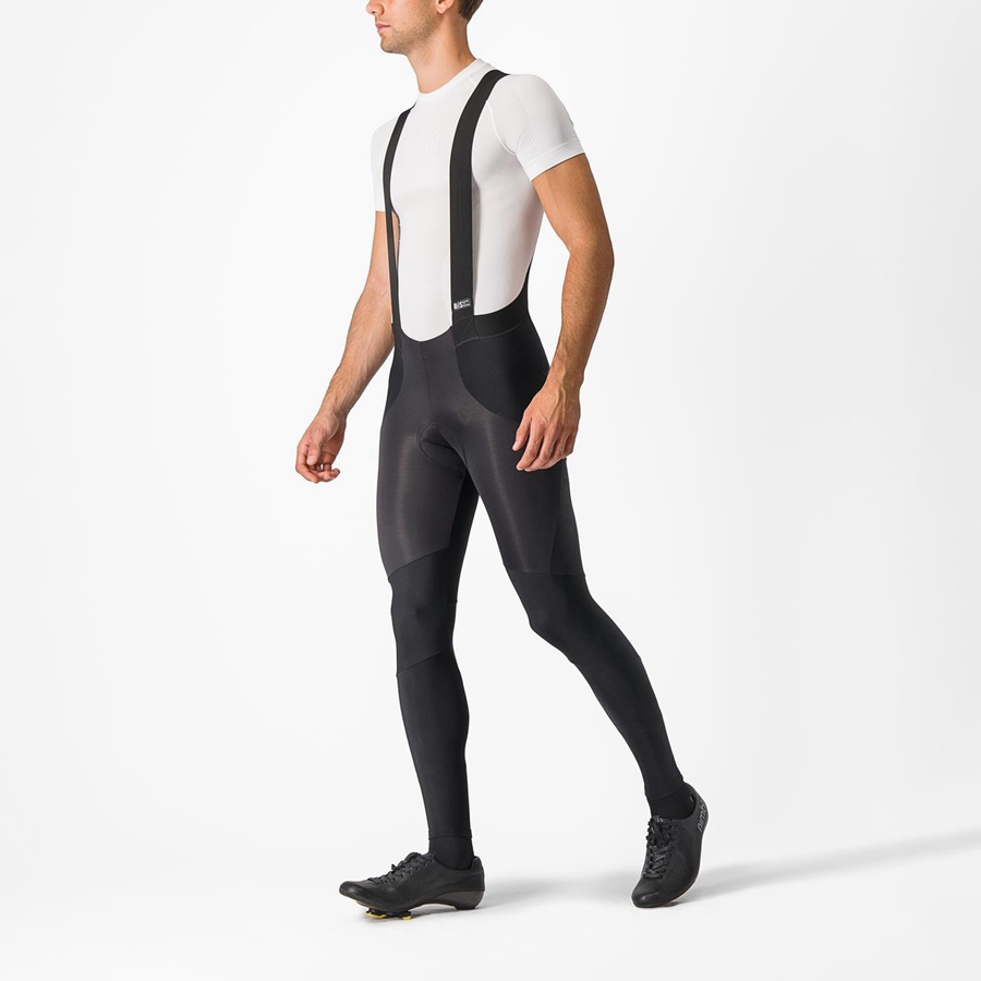 Castelli SORPASSO RoS Men Bib Tights Black | 6052-IOXGK