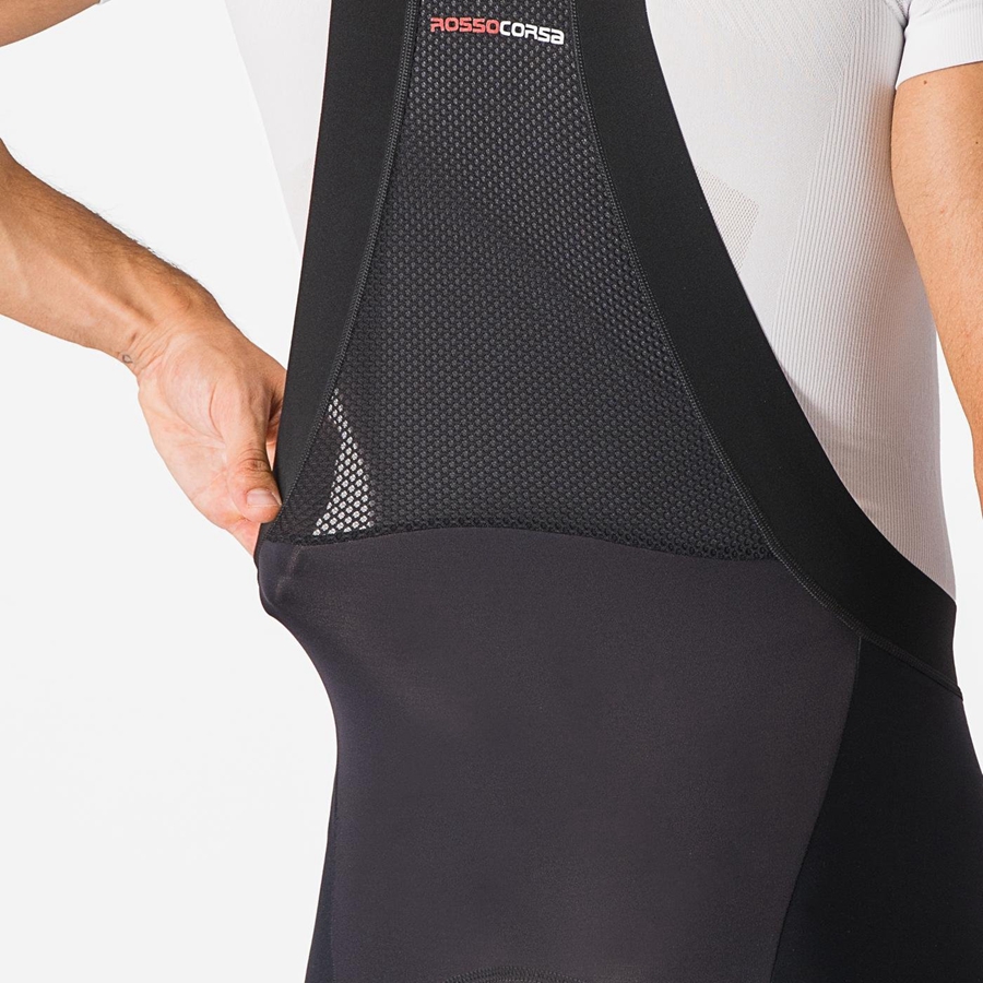 Castelli SORPASSO RoS Men Bib Tights Black | 6052-IOXGK