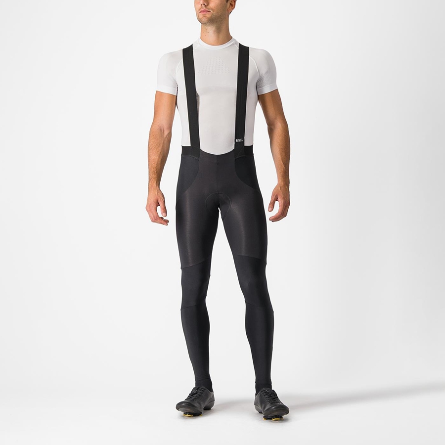 Castelli SORPASSO RoS Men Bib Tights Black | 6052-IOXGK