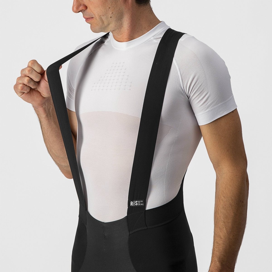 Castelli SORPASSO RoS Men Bib Tights Black / Silver | 7569-TVAKP