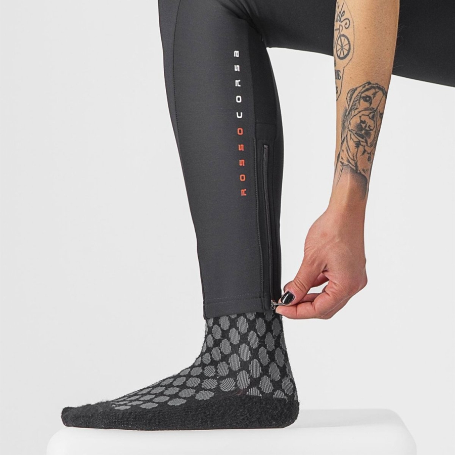 Castelli SORPASSO RoS W Women Bib Tights Black | 5780-JDHUQ