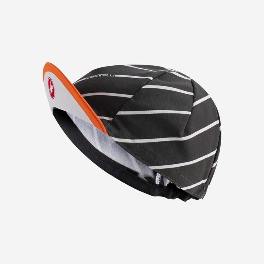 Castelli SPEED STRADA Men Cap Dark Grey | 0581-MQDTX