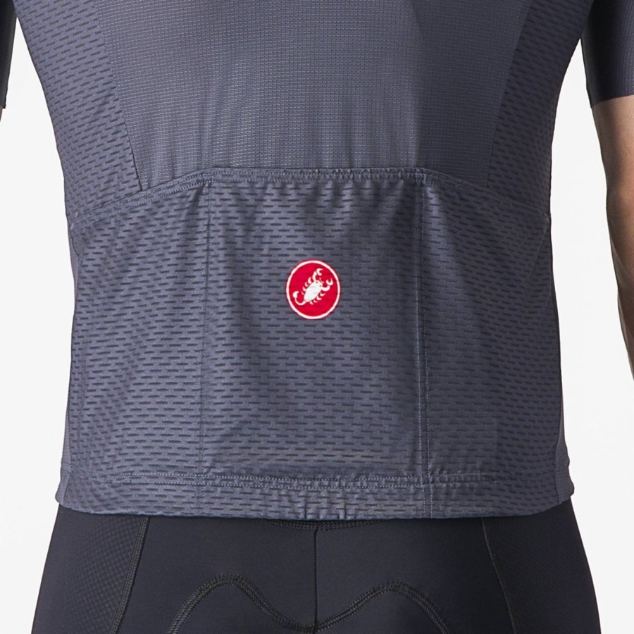 Castelli TRADIZIONE Men Jersey Blue / Light Grey Blue | 9130-VUJXK