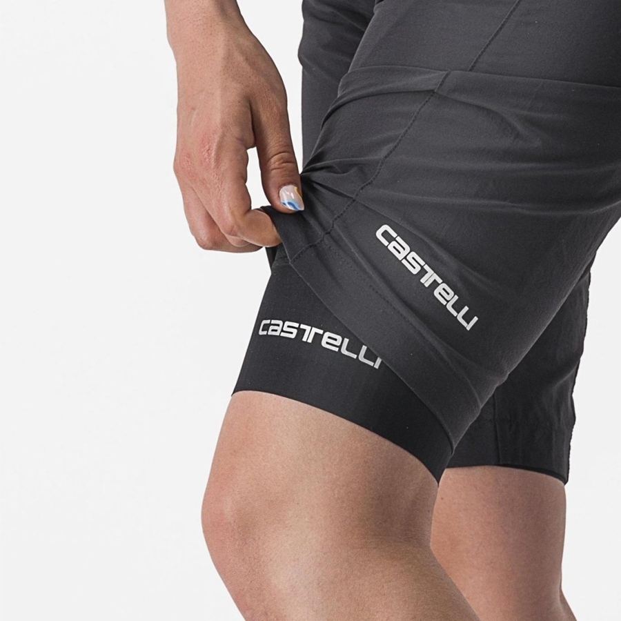 Castelli TRAIL W LINER Women Shorts Black | 9821-UIFHA