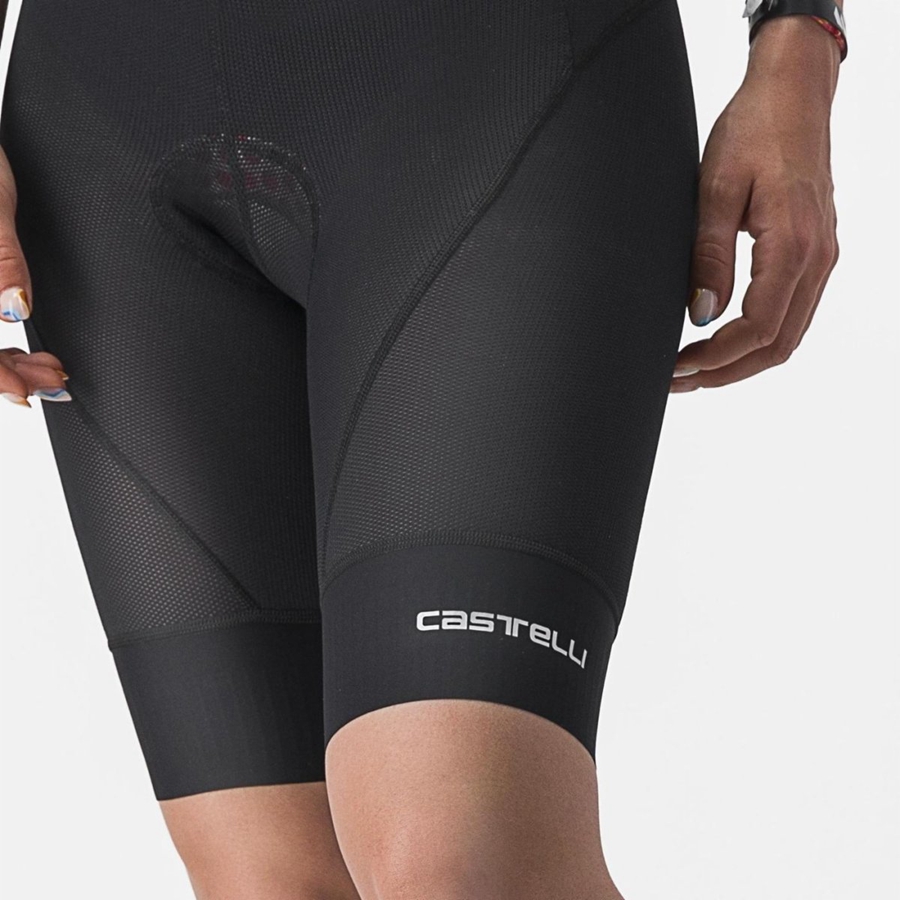 Castelli TRAIL W LINER Women Shorts Black | 9821-UIFHA