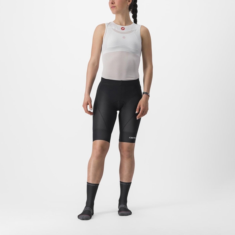 Castelli TRAIL W LINER Women Shorts Black | 9821-UIFHA