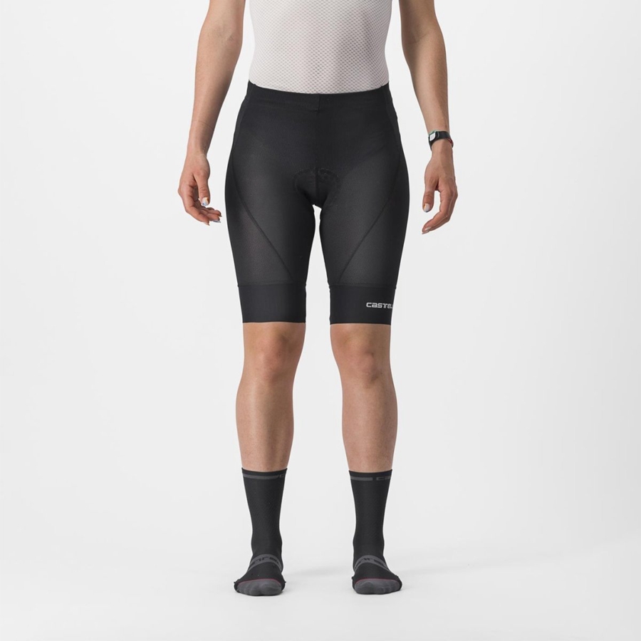 Castelli TRAIL W LINER Women Shorts Black | 9821-UIFHA