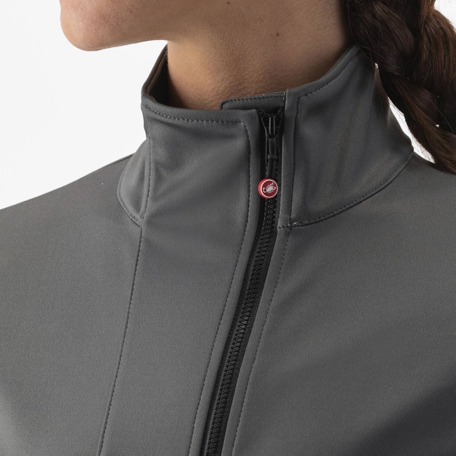 Castelli TRANSITION 2 W Women Jackets Grey | 7534-ZDAUN