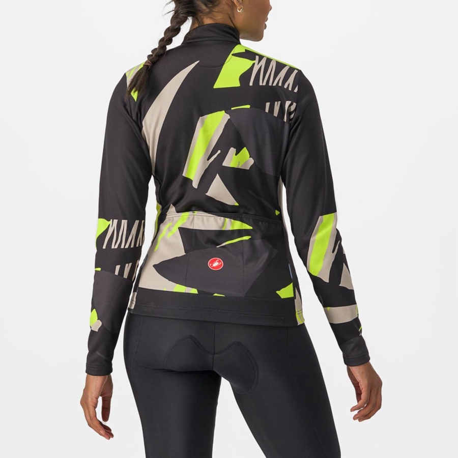 Castelli TROPICALE LS Women Jersey Black | 5687-ZDALV