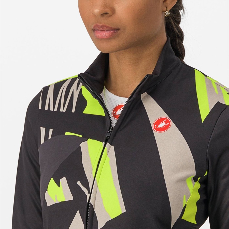 Castelli TROPICALE LS Women Jersey Black | 5687-ZDALV