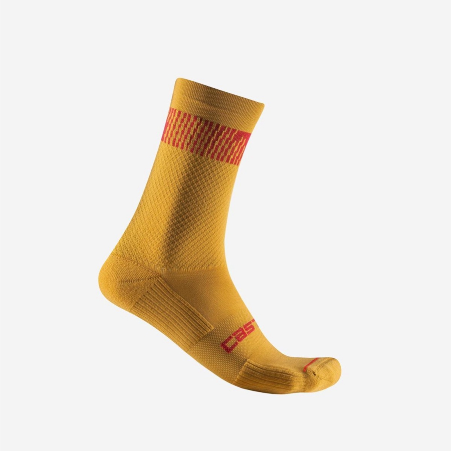 Castelli UNLIMITED 18 Men Socks Red | 7654-PGOVR